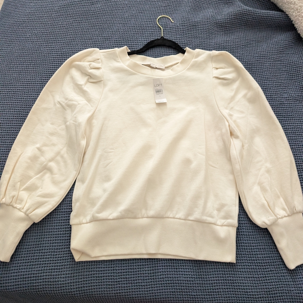 Cream Puff Sleeve Sweater